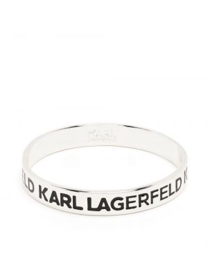 Bracciale con stampa Karl Lagerfeld argento