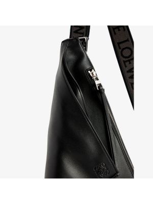 Кожаная сумка через плечо Loewe черная