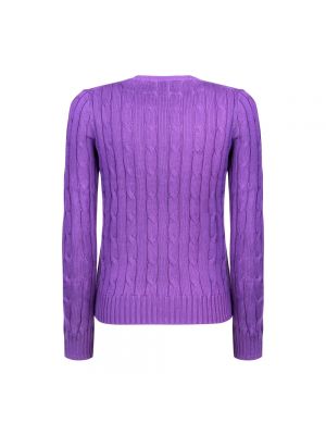 Suéter con bordado Polo Ralph Lauren violeta