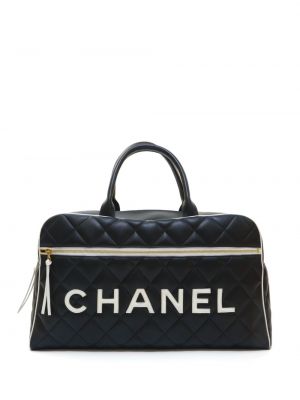 Пътна чанта бродирани Chanel Pre-owned