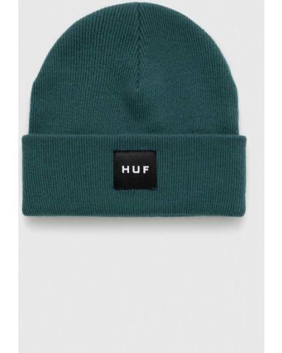 Dzianinowa czapka Huf zielona