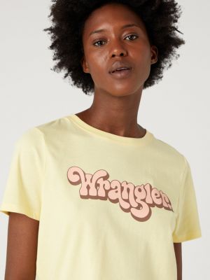 T-shirt Wrangler gelb