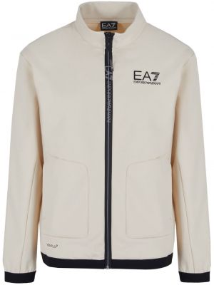 Jacke mit print Ea7 Emporio Armani beige