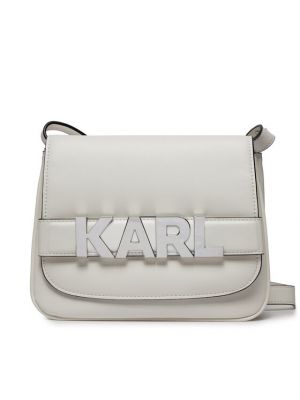 Τσάντα χιαστί Karl Lagerfeld λευκό