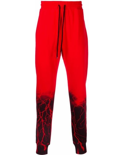 Pantalones de chándal con estampado Mjb Marc Jacques Burton rojo