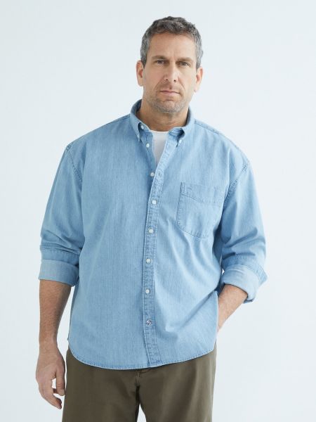 Camisa vaquera con bolsillos Tommy Hilfiger azul