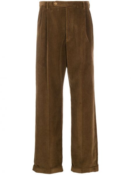 Pantalones de pana bootcut Gucci marrón