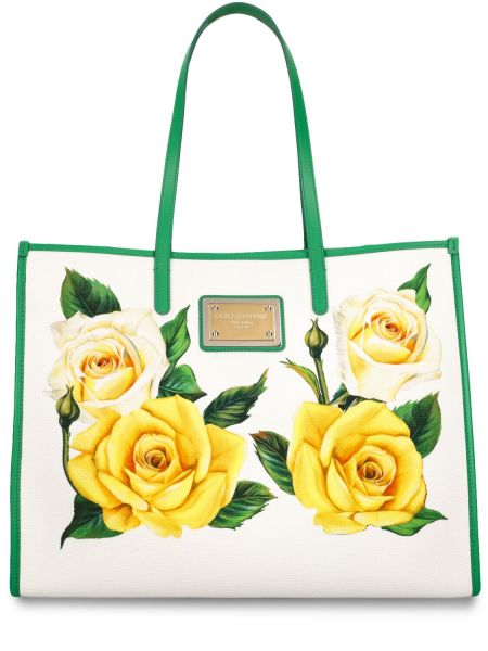 Τσάντα shopper Dolce & Gabbana λευκό