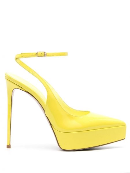 Полуотворени обувки с отворена пета Le Silla жълто