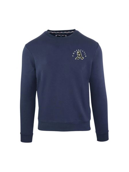 Casual sweatshirt aus baumwoll Aquascutum blau