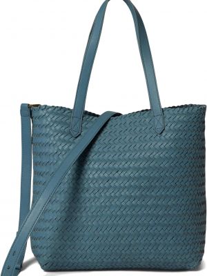 Средняя транспортная сумка: издание из плетеной кожи Madewell, Ocean