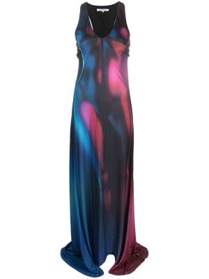 Μάξι φόρεμα με σχέδιο Patrizia Pepe μπλε