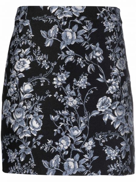 Falda con estampado de tejido jacquard Boutique Moschino negro