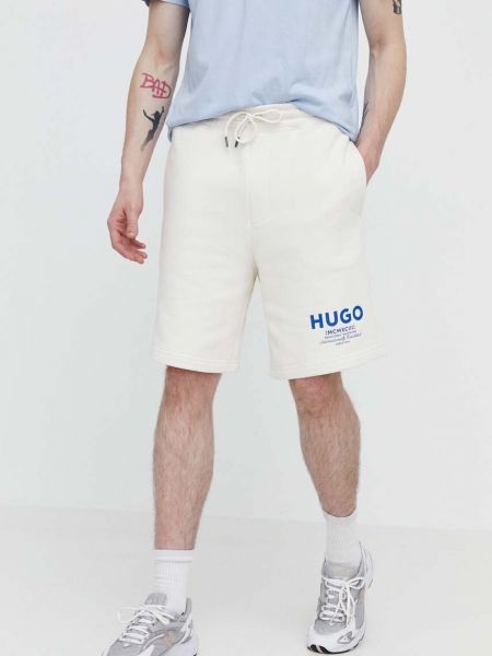 Pantaloni din bumbac Hugo Blue