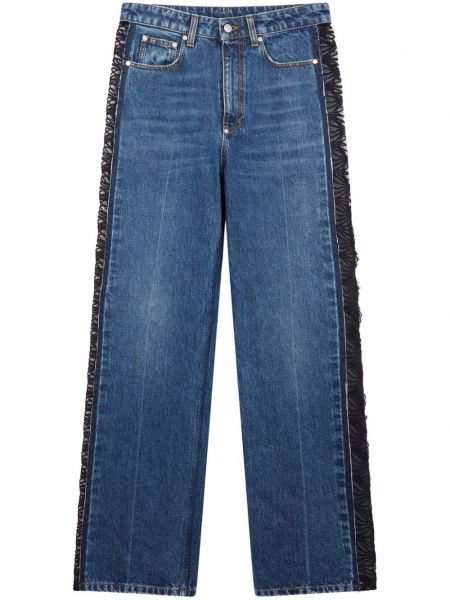 Čipkované džínsy s rovným strihom Stella Mccartney