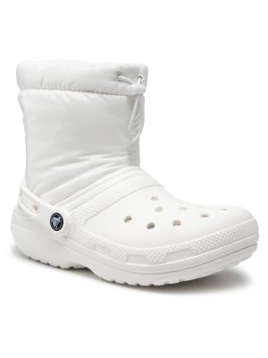 Členkové topánky Crocs biela