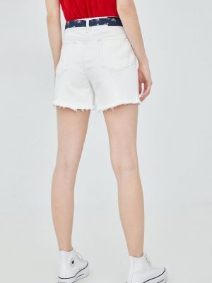 Однотонні джинсові шорти Superdry білі