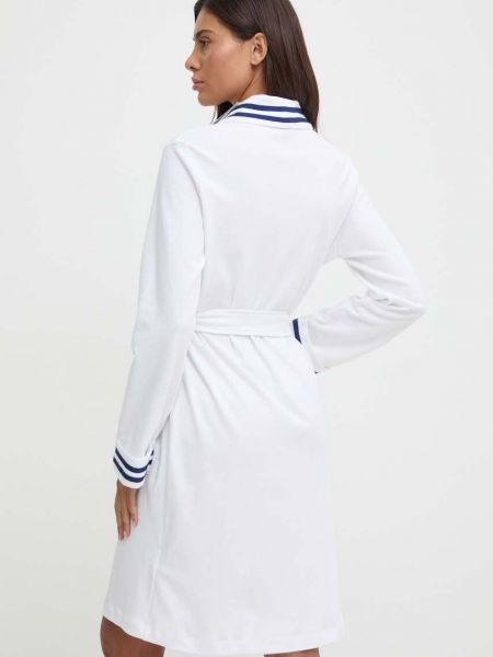 Бавовняний халат Lauren Ralph Lauren білий
