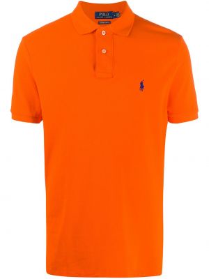 Hímzett pólóing Polo Ralph Lauren narancsszínű