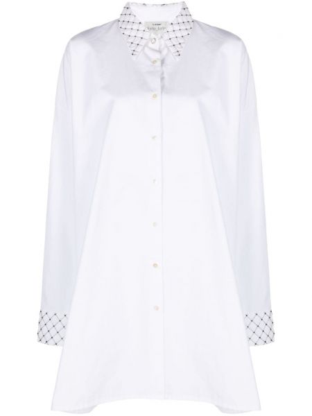 Pamučna haljina Forte_forte bijela