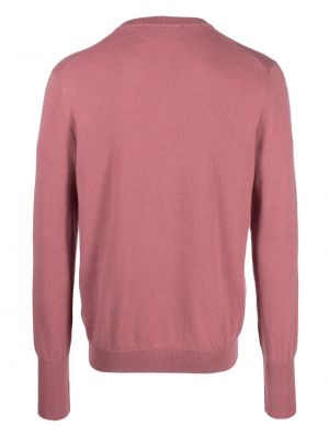 Kašmírový svetr s výstřihem do v Ballantyne růžový
