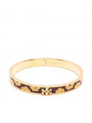 Trykt floral armbånd Tory Burch gull