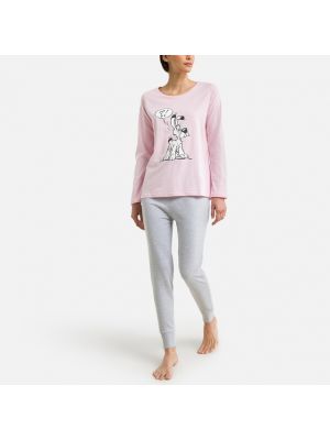 Pijama de algodón Idefix rosa