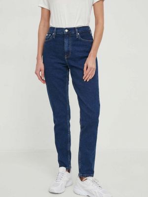 Дънки с висока талия Calvin Klein Jeans