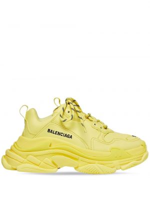 Sneakers Balenciaga Triple S κίτρινο