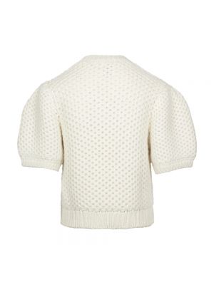 Jersey de lana merino de tela jersey Anine Bing blanco