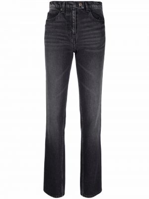 Slank skinny jeans Courreges svart