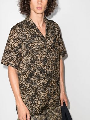 Camisa con estampado leopardo Ksubi marrón