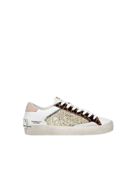 Distressed sneaker mit leopardenmuster Crime London
