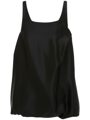 Mini vestido de raso drapeado Jw Anderson negro
