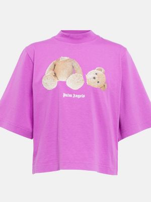 Βαμβακερή μπλούζα με σχέδιο Palm Angels