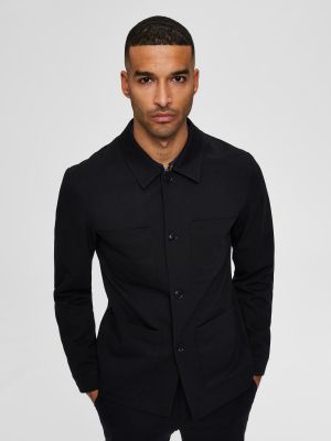 Giacca mezza stagione Selected Homme nero