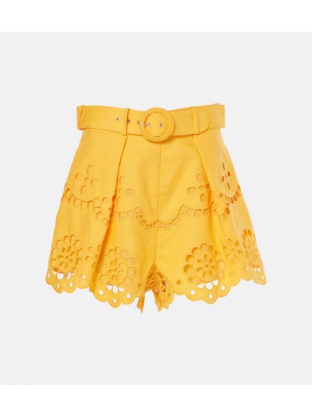 Linned shorts Zimmermann gul