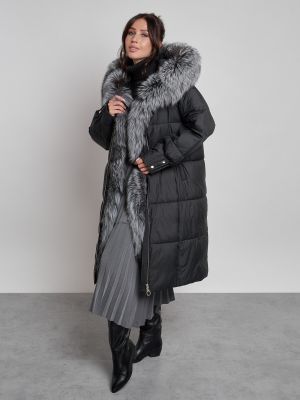 Черное пальто Visdeer