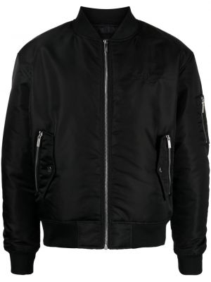 Bomber jakna z vezenjem Karl Lagerfeld črna
