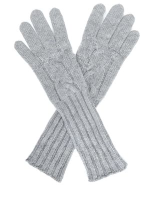 Кашемировые перчатки Loro Piana серые