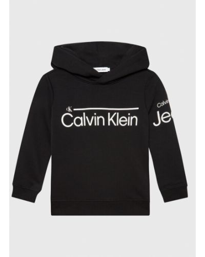 Calvin Klein Jeans Pulóver IB0IB01296 Fekete Regular Fit