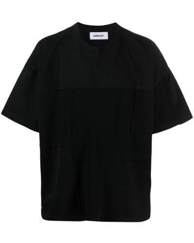 Bavlnené tričko s výšivkou Ambush čierna