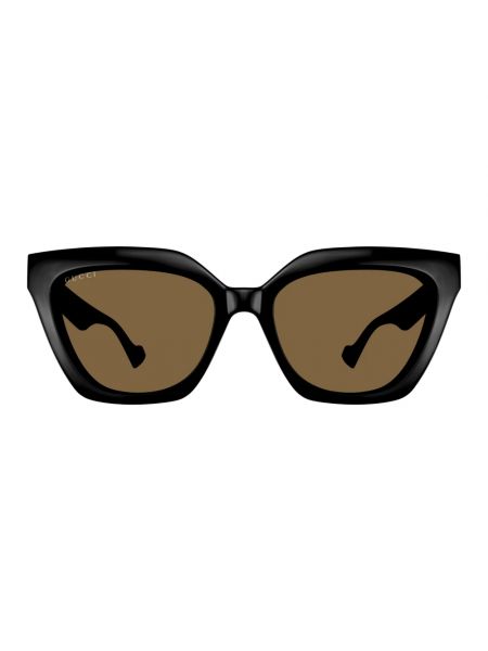 Przezroczyste okulary przeciwsłoneczne Gucci czarne