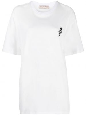 Camiseta con bordado Emilio Pucci blanco