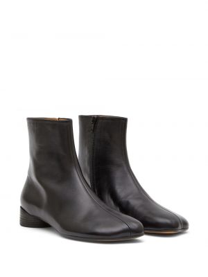 Leder ankle boots mit stickerei Mm6 Maison Margiela schwarz