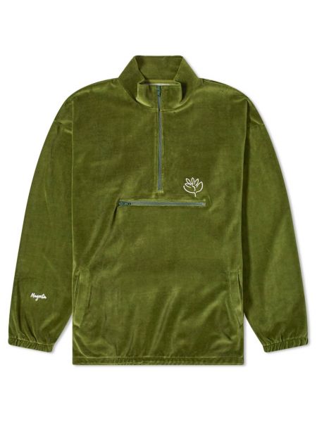 Велюровая куртка на молнии Magenta зеленая