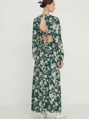 Midi haljina Abercrombie & Fitch zelena