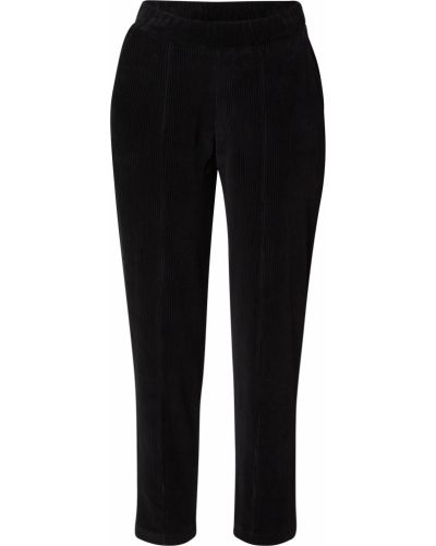Bavlnené menčestrové nohavice s vysokým pásom Lovjoi - čierna