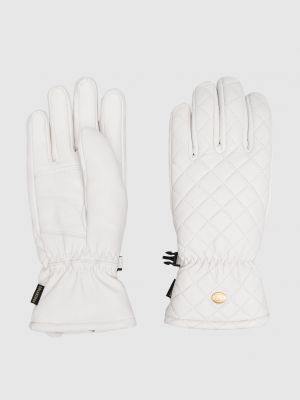 Шкіряні рукавички Goldbergh білі