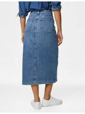 Džínová sukně Marks & Spencer modré